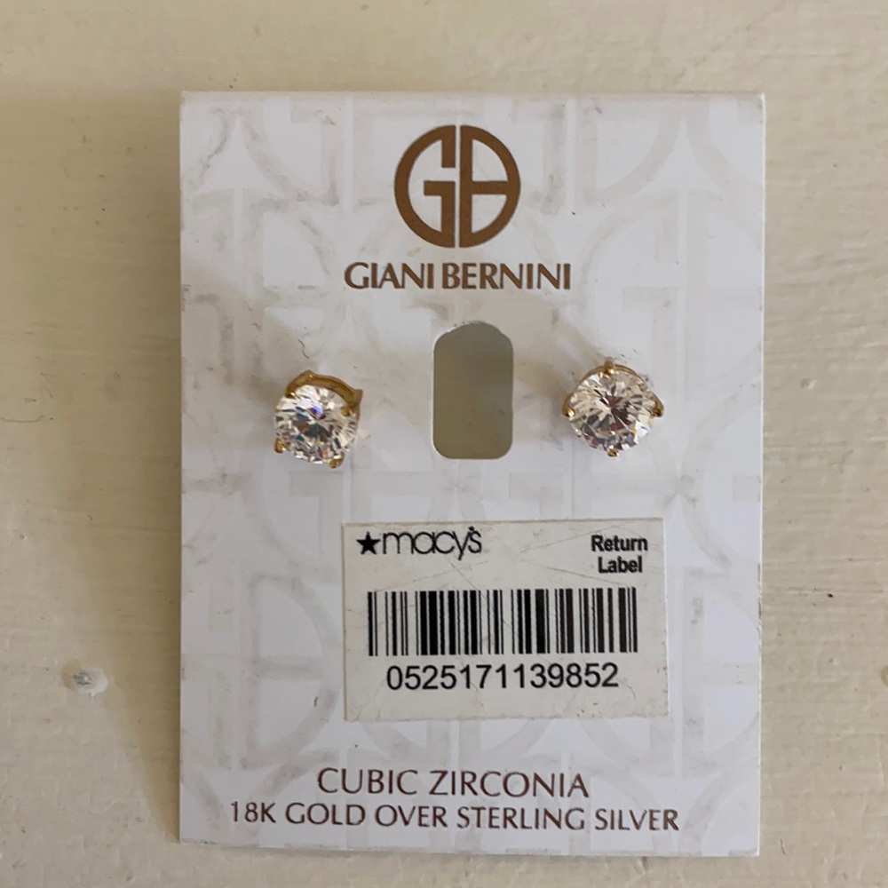 Giani Bernini 18k gold over silver studs